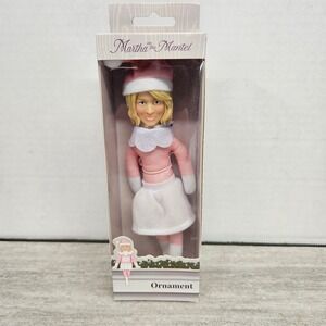 Martha on the Mantel Elf Ornament Doll Pink White Christmas Holiday